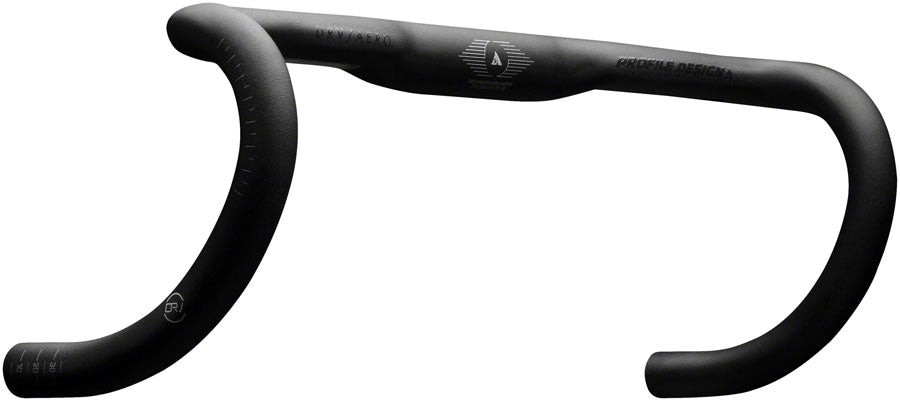 Profile Design DRV/AEROa Road Drop Handlebar - 42cm, 105mm Drop, 122mm Reach, 31.8mm, Black