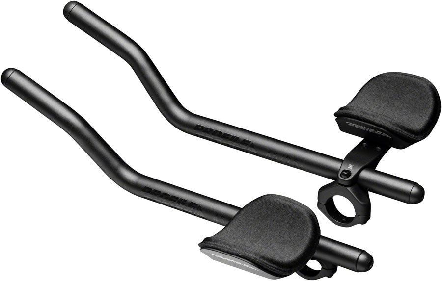 Profile Design Sonic Ergo 4525a Aluminum Aerobar: Long 400mm Extension, Sonic Bracket, Ergo Armrest, Black