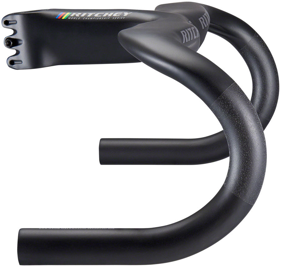 Ritchey WCS Carbon Solostreem Drop Handlebar - Carbon, Integrated, 42cm, Matte Carbon, 100mm