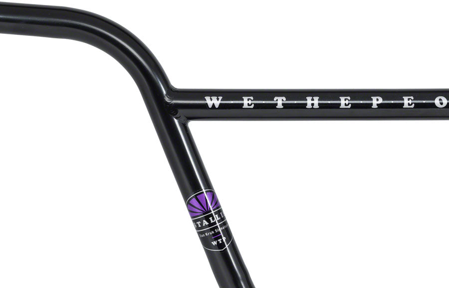 We The People Stallis Dan Kruk Signature BMX Handlebar - 9.25", 22.2mm Clamp, Glossy Black