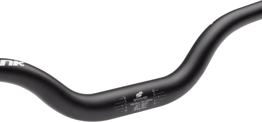 Spank Spoon 800 Handlebar - 31.8mm Clamp, 800mm, 60mm Rise, Black