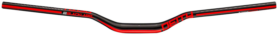 DEITY Blacklabel 800 Handlebar: 38mm Rise, 800mm Width, 31.8 Clamp, Black w/ Red