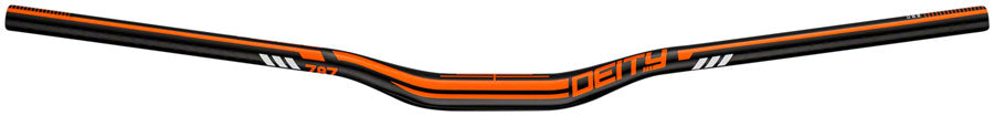 DEITY Skyline 787 Handlebar: 25mm Rise, 787mm Width, 31.8 Clamp, Black w/ Orange