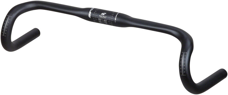 Spank Wing 12 Vibrocre Drop Handlebar - Aluminum, 31.8mm, 44cm, Black