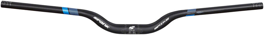 Spank Spike 800 Vibrocore Riser Handlebar: 31.8, 800mm, 50mm Rise Black/Blue