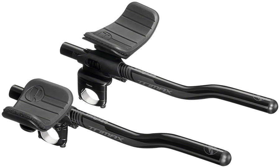 Vision TriMax Clip-On Aero Bar - 31.8 x 230-290mm, S-Bend, Black