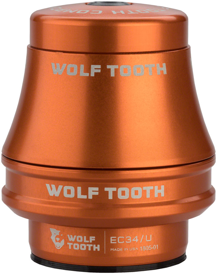 Wolf Tooth Premium Headset - EC34/28.6 Upper, 35mm Stack, Orange