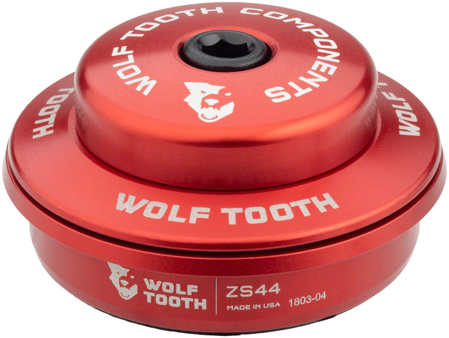 Wolf Tooth Premium Headset - ZS44/28.6 Upper, 6mm Stack, Red