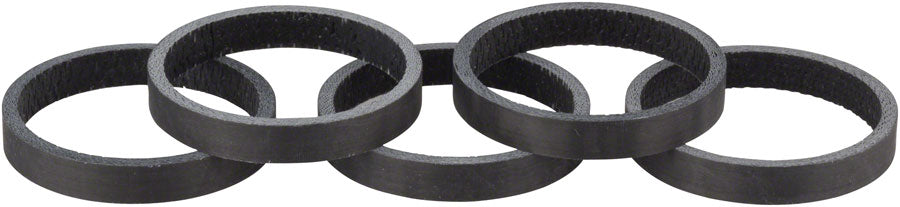 WHISKY 5mm UD Carbon Spacer Matte Black 5-pack