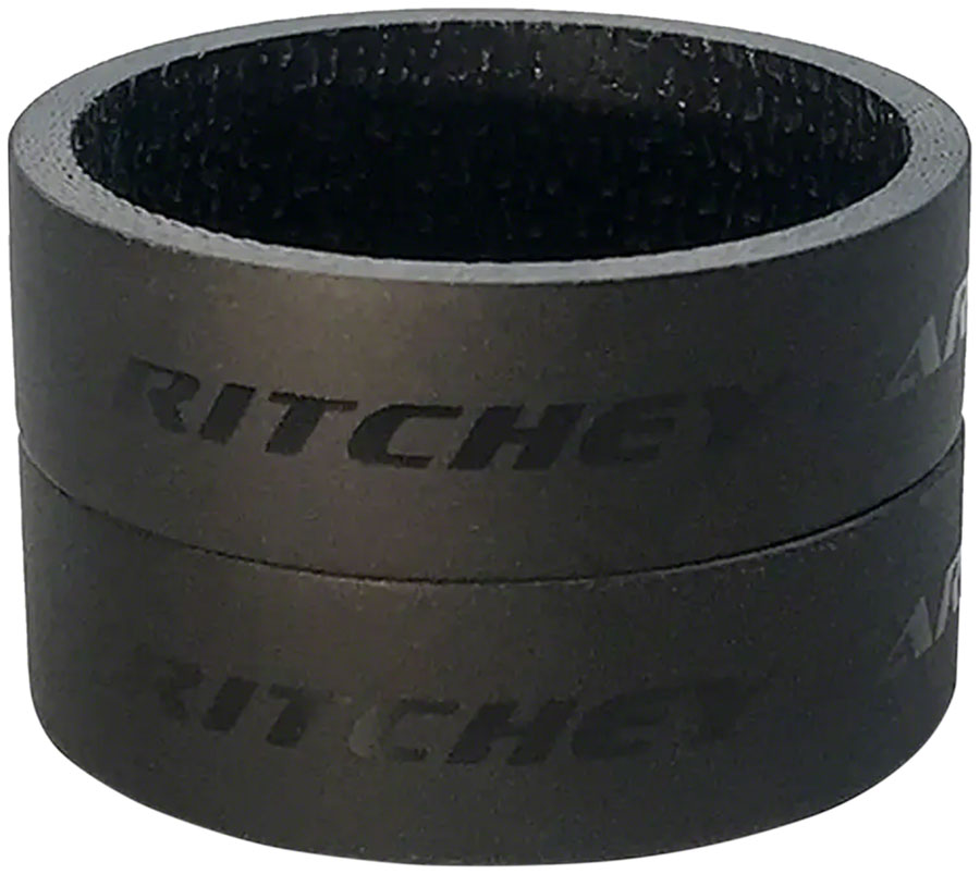 Ritchey WCS Carbon Headset Spacers 1-1/8, 10mm, Black, 2-pack