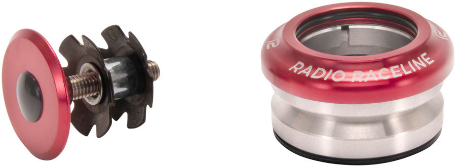 Radio Raceline Headset - Integrated, 1", Red