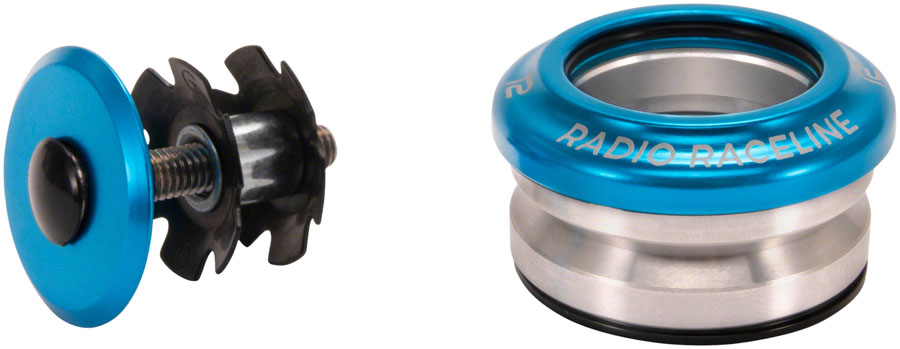 Radio Raceline Headset - Integrated, 1 1/8", Cyan