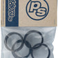 Problem Solvers Headset Stack Spacer - 28.6, 3mm (1), 5mm (1), 10mm (3), Aluminum, Black, Assorted 5 Piece Kit