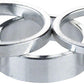 Problem Solvers Headset Stack Spacer - 28.6, 3mm (1), 5mm (1), 10mm (3), Aluminum, Silver, Assorted 5 Piece Kit