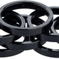 Problem Solvers Headset Stack Spacer - 28.6, 5mm, Aluminum, Black, Bag of 10