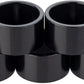 Problem Solvers Headset Stack Spacer - 28.6, 20mm, Aluminum, Black, Bag of 5