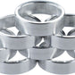 Problem Solvers Headset Stack Spacer - 28.6, 10mm, Aluminum, Silver, Bag of 10