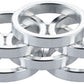 Problem Solvers Headset Stack Spacer - 25.4, 5mm, Aluminum, Silver, Bag of 10