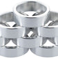 Problem Solvers Headset Stack Spacer - 25.4, 10mm, Aluminum, Silver, Bag of 10