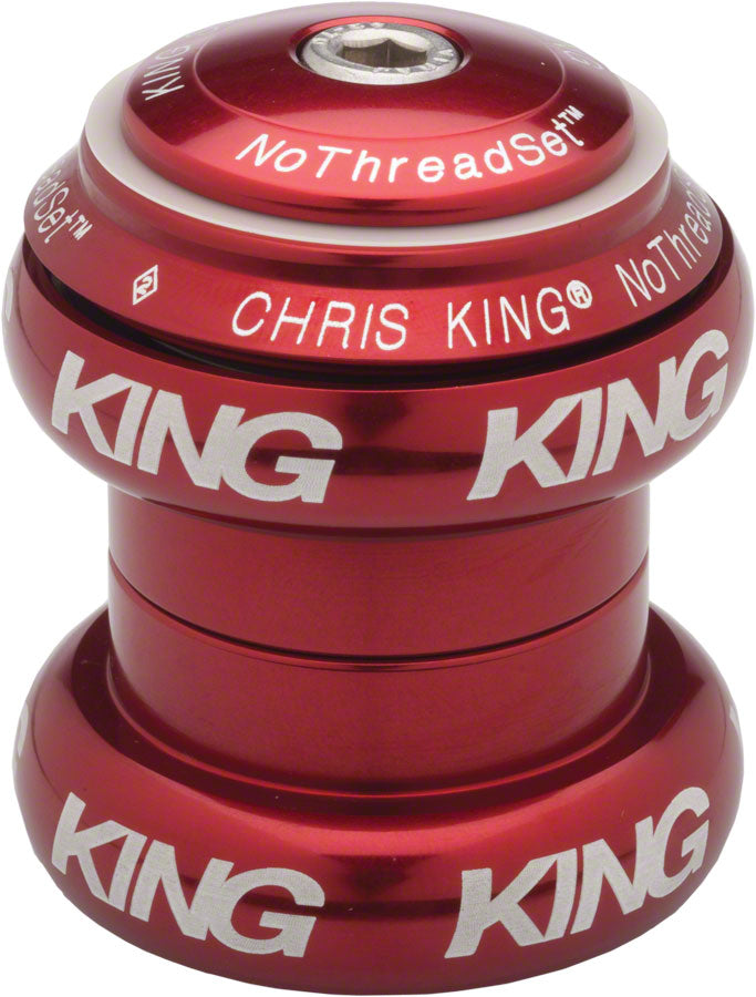 Chris King NoThreadSet Headset - 1-1/8", Red
