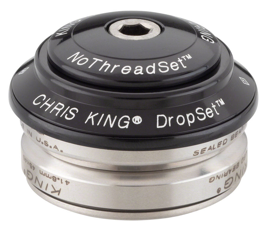 Chris King DropSet 4 Headset - 1-1/8", 42/42mm, 45 Deg, Black