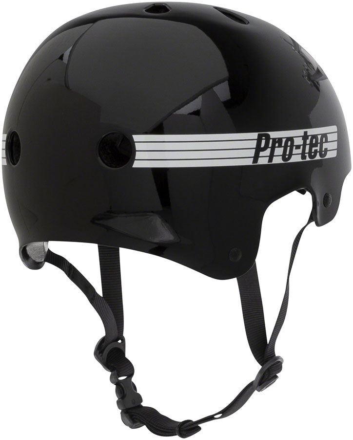 ProTec Old School Certified Helmet - Gloss Black, Small