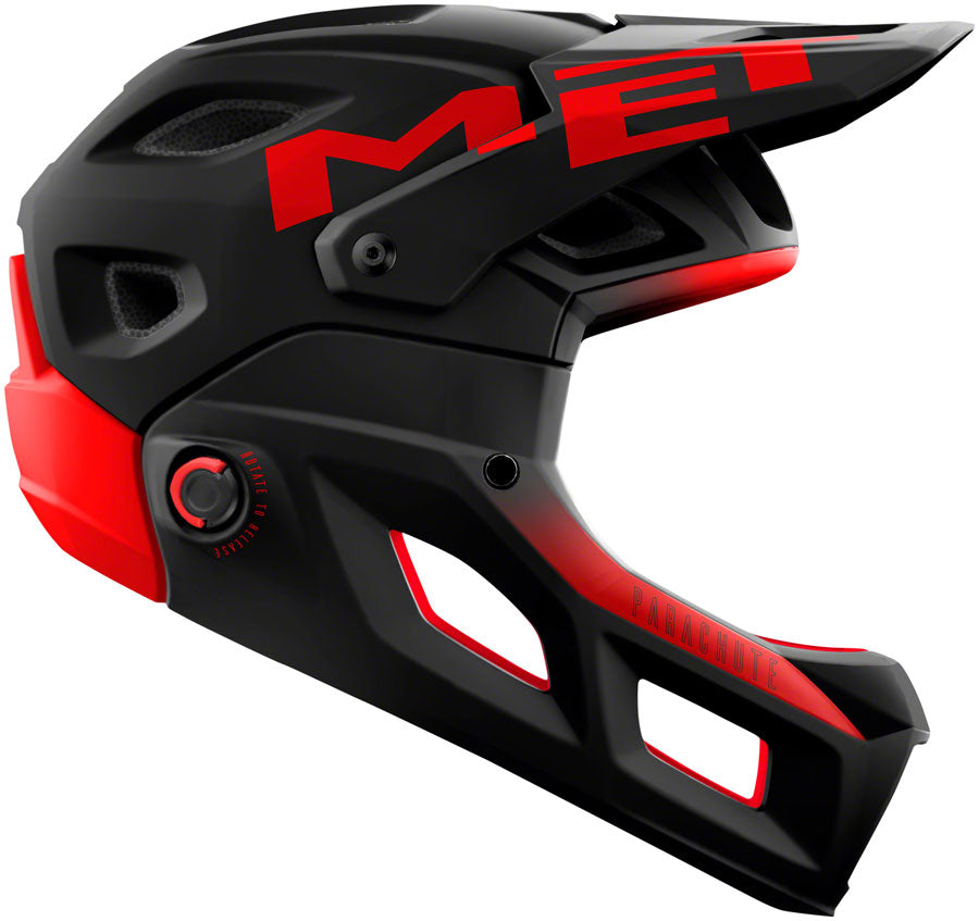 MET Parachute MCR MIPS Helmet - Black Red, Large