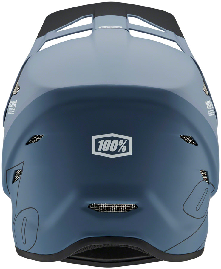 100% Status Full Face Helmet - Drop/Steel Blue, Small