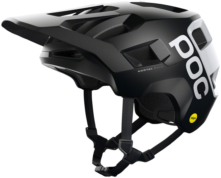 POC Kortal Race MIPS Helmet - Black/White, Medium/Large