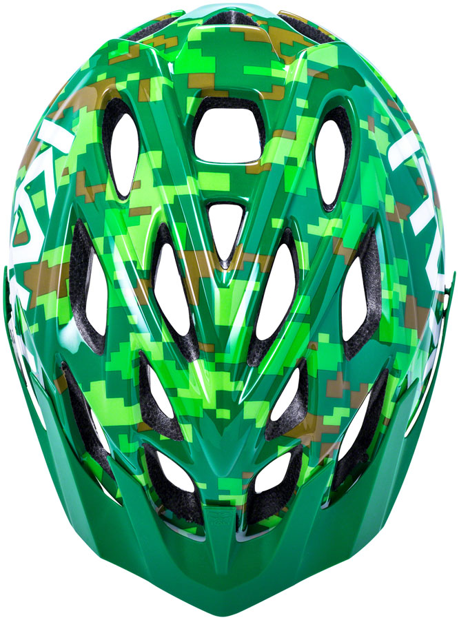 Kali Protectives Chakra Youth Helmet - Pixel Green, Youth, One Size