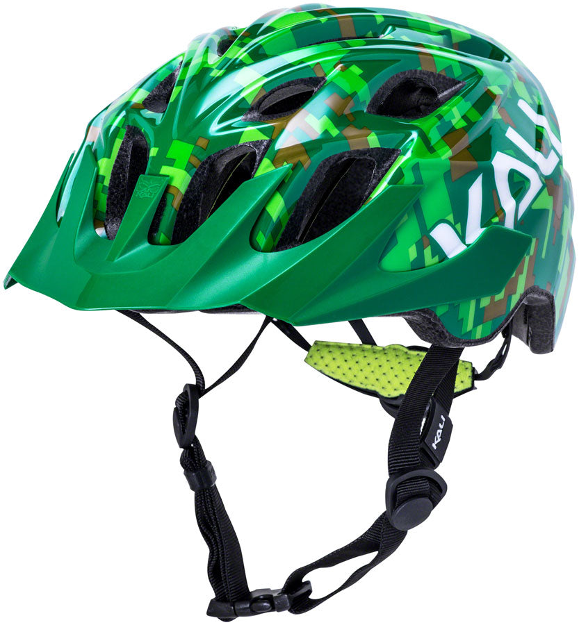 Kali Protectives Chakra Youth Helmet - Pixel Green, Youth, One Size
