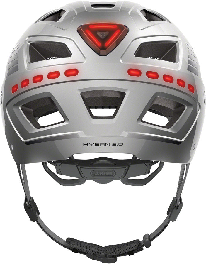 Abus Hyban 2.0 LED Helmet - Signal Silver, X-Large