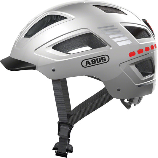 Abus Hyban 2.0 LED Helmet - Signal Silver, Medium