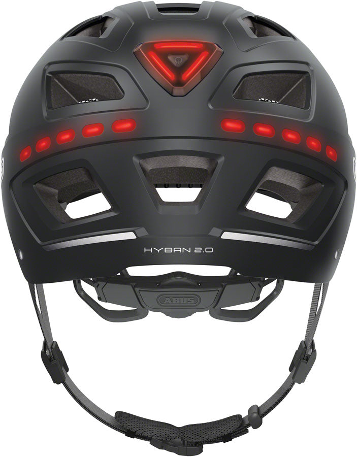 Abus Hyban 2.0 LED Helmet - Signal Black, Large