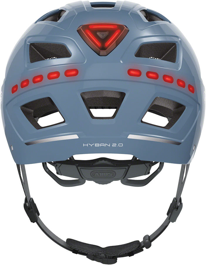 Abus Hyban 2.0 LED Helmet - Signal Glacier, Medium
