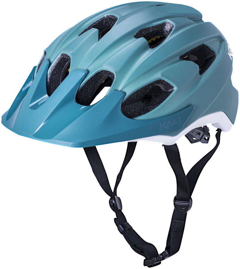 Kali Protectives Pace Helmet - Solid Matte Moss/White, Large/X-Large
