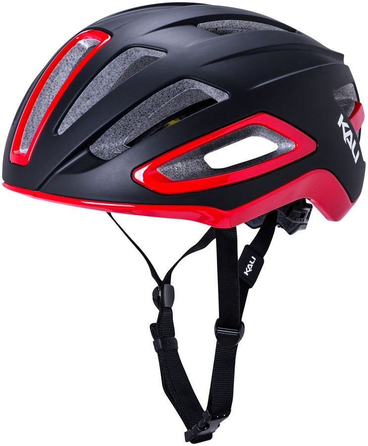 Kali Protectives Uno Helmet - Solid Matte Black/Red, Large/X-Large