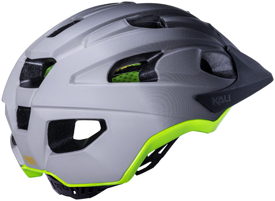 Kali Protectives Pace Helmet - Black/Gray/Flourescent Yellow, Large/X-Large