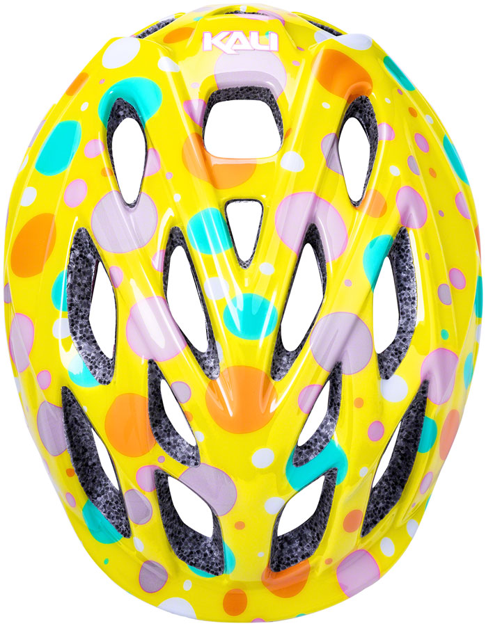 Kali Protectives Chakra Child Helmet - Confetti Yellow, Lighted, X-Small
