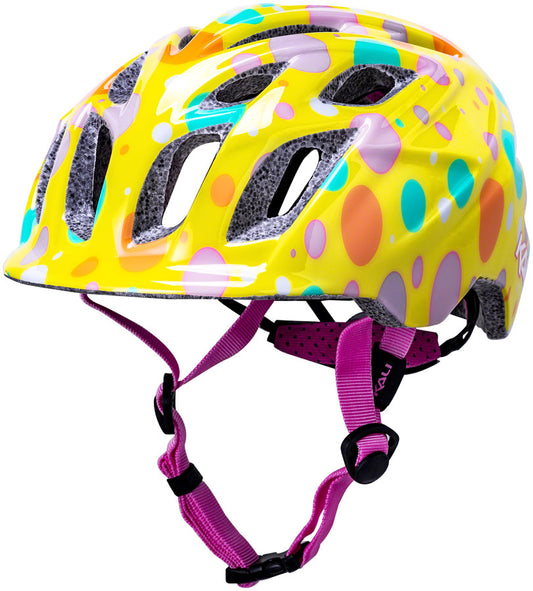 Kali Protectives Chakra Child Helmet - Confetti Yellow, Lighted, X-Small