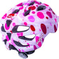 Kali Protectives Chakra Child Helmet - Confetti Pink, Lighted, Small