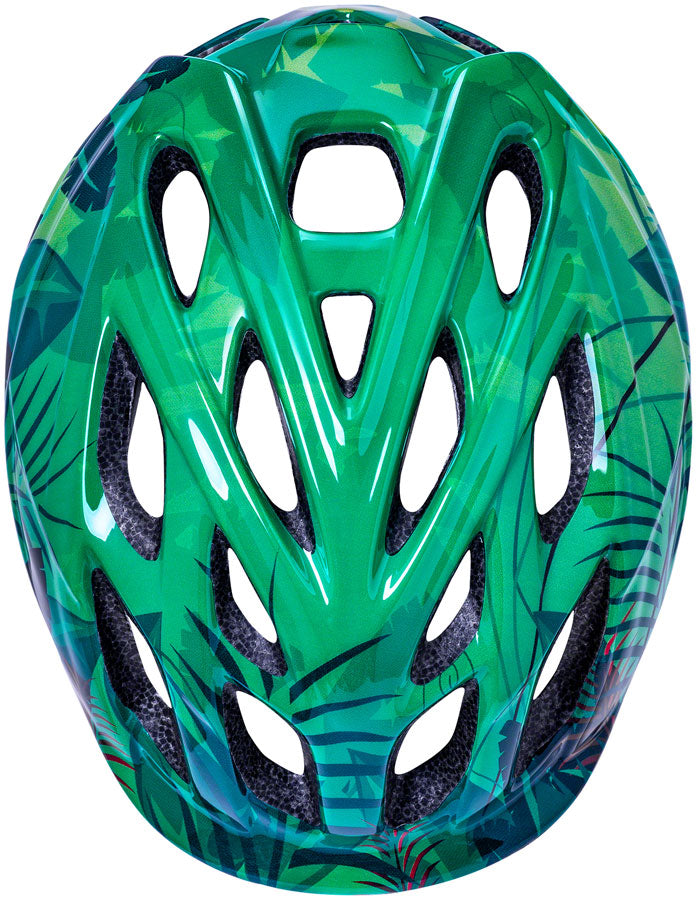 Kali Protectives Chakra Child Helmet - Jungle Green, Lighted, Small