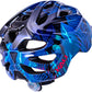 Kali Protectives Chakra Child Helmet - Jungle Blue, Lighted, X-Small