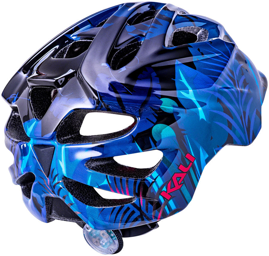 Kali Protectives Chakra Child Helmet - Jungle Blue, Lighted, Small