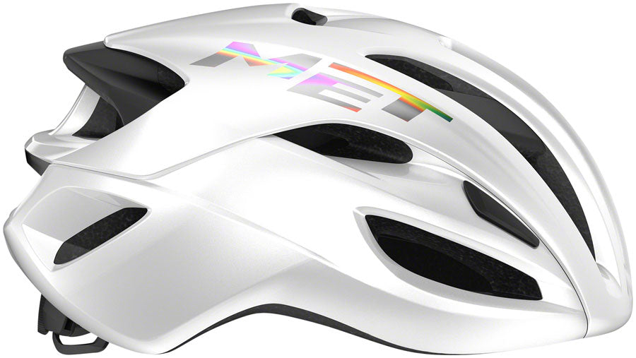 MET Rivale MIPS Helmet - White Holographic, Glossy, Medium