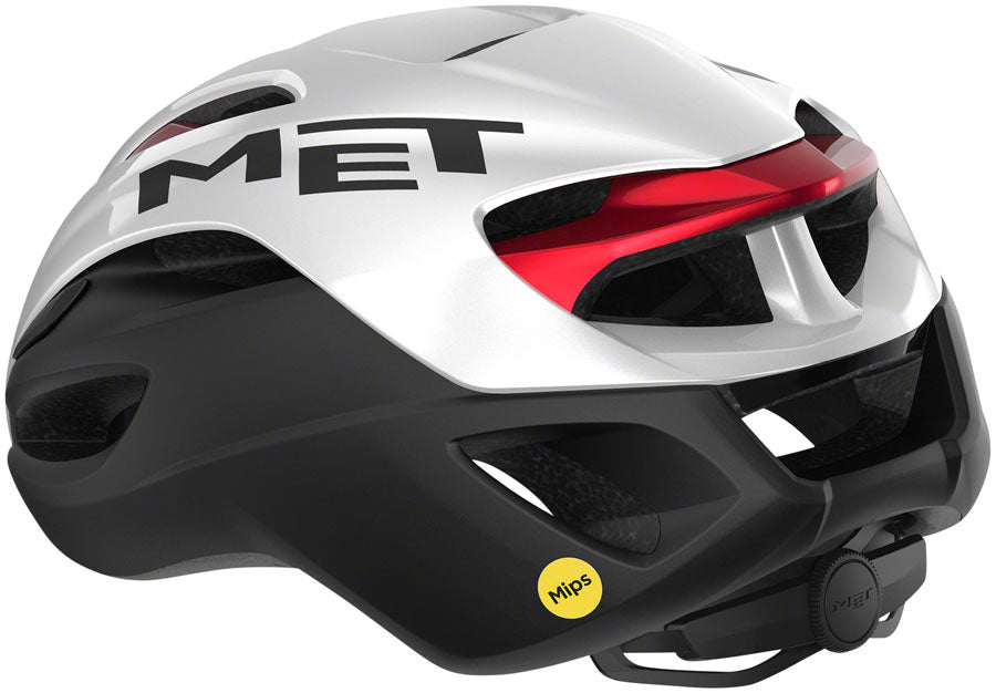 MET Rivale MIPS Helmet - White/Black/Red Metallic, Matte/Glossy, Medium
