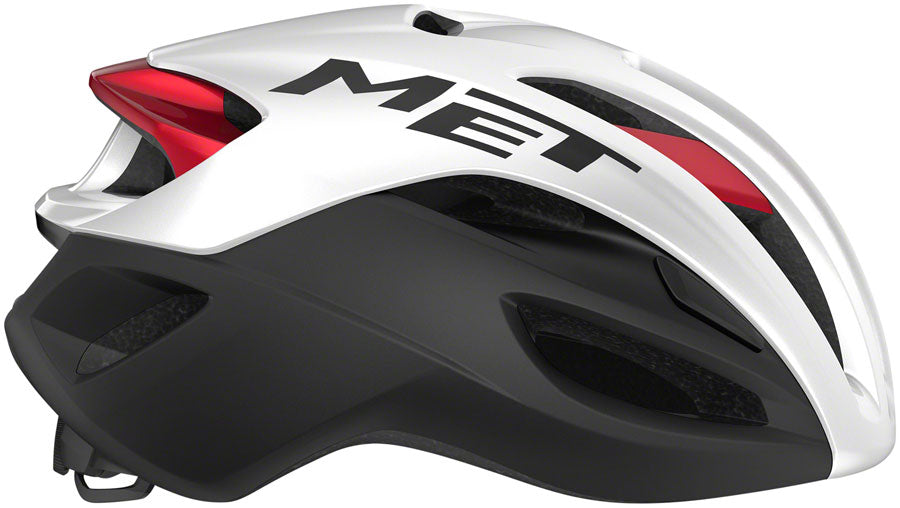MET Rivale MIPS Helmet - White/Black/Red Metallic, Matte/Glossy, Medium