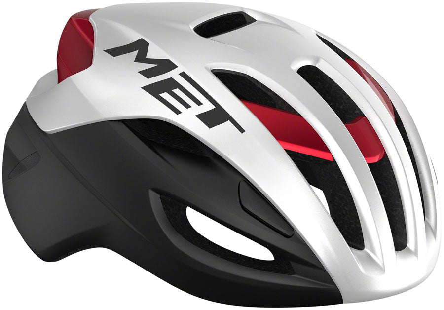MET Rivale MIPS Helmet - White/Black/Red Metallic, Matte/Glossy, Large