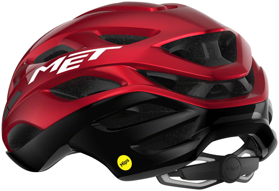 MET Estro MIPS Helmet - Red/Black Metallic, Glossy, Medium