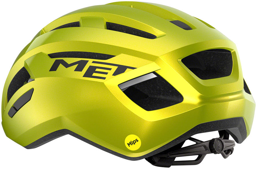 MET Vinci MIPS Helmet - Lime Yellow Metallic, Glossy, Large
